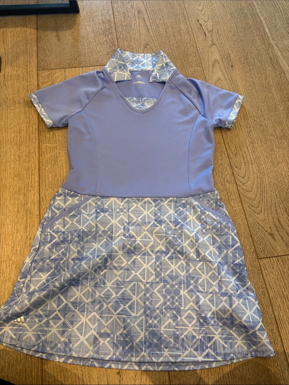 adidas Lavender Patterned Mini Dress